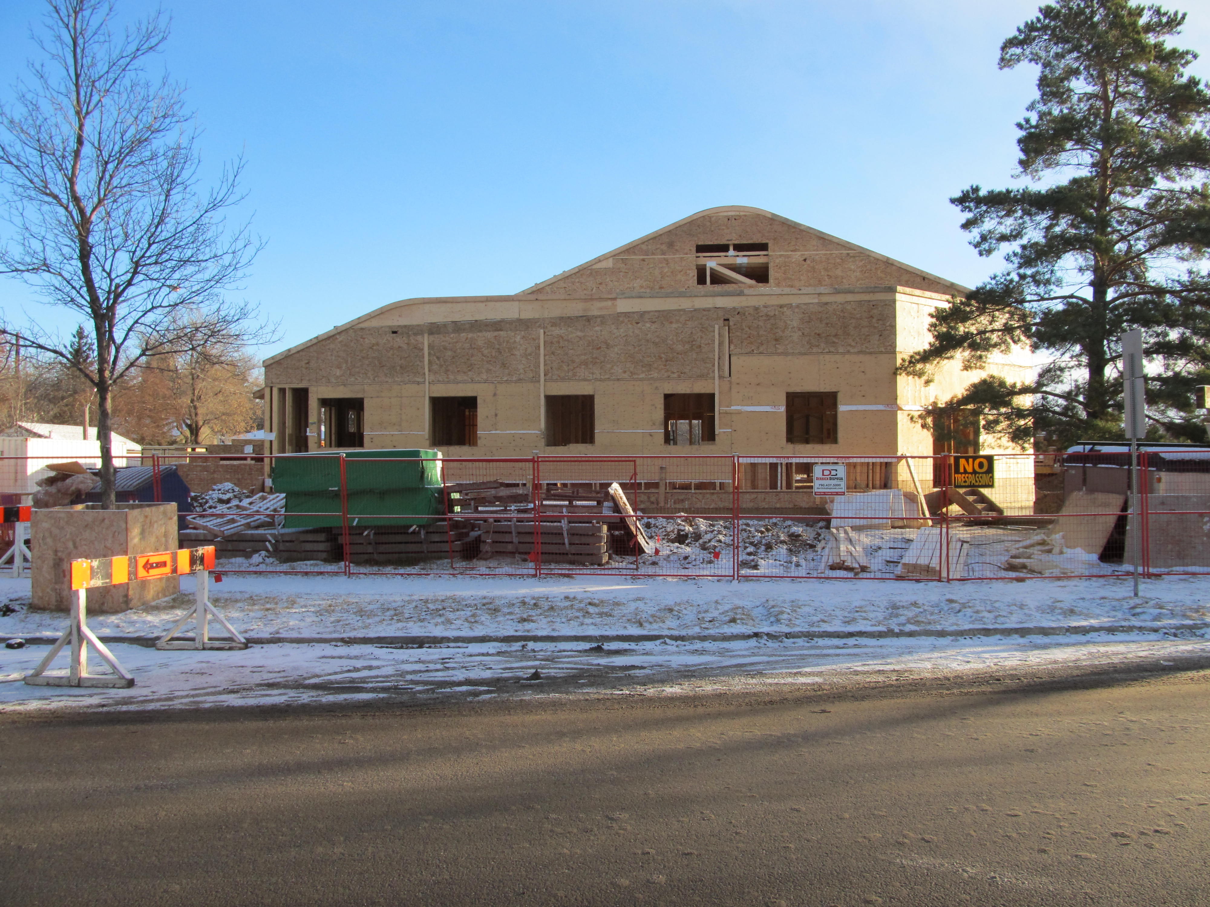 Church/Multi-use building fully enclosed (late December)